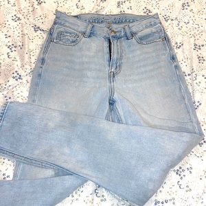 American eagle mom jeans size 0